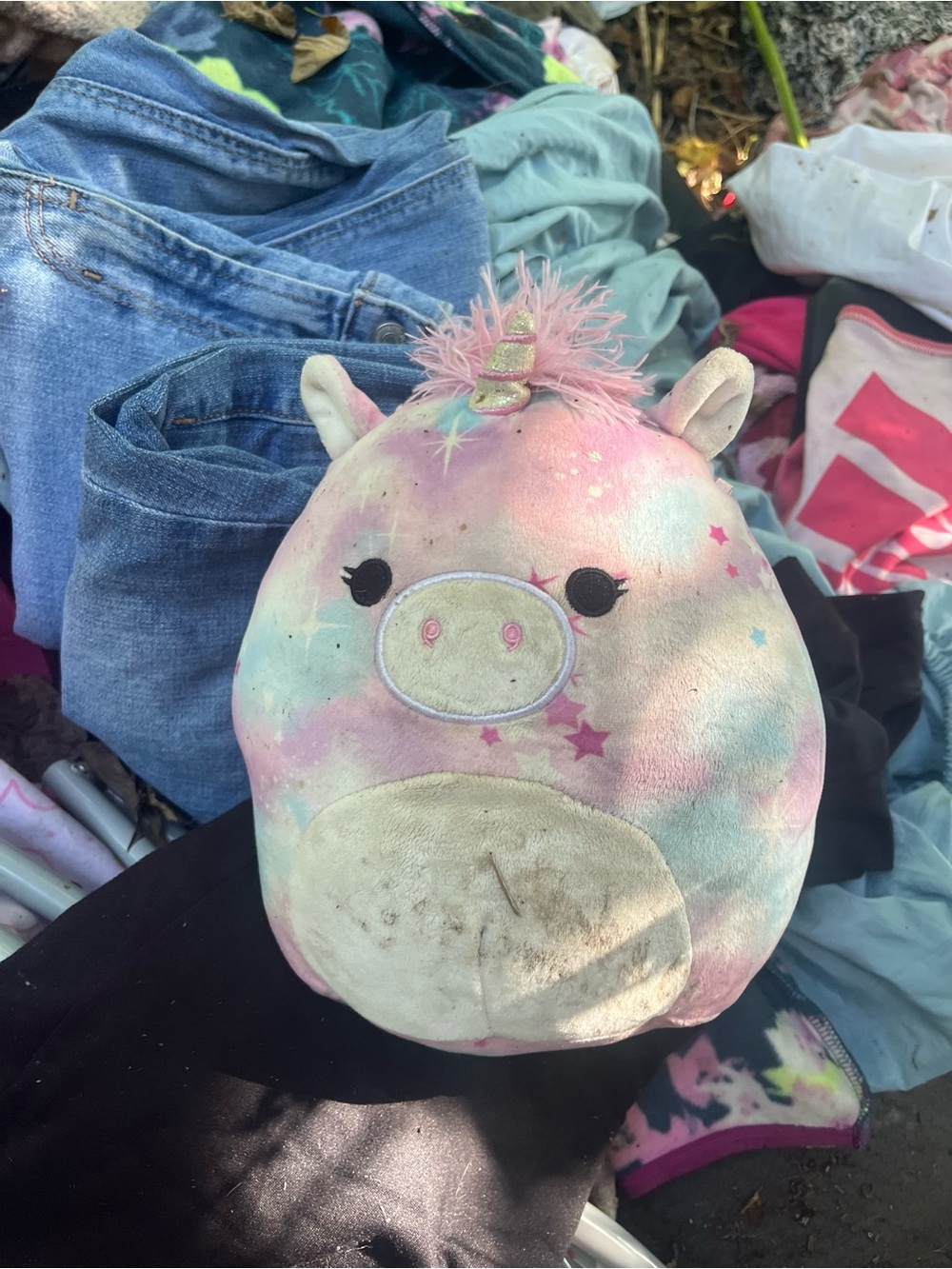 Squishmallows Pastel Unicorn Plush - Pink, Blue, Cream